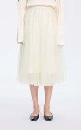 Skirt / JNBY Elegant Layered Midi Skirt