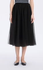 Skirt / JNBY Elegant Layered Midi Skirt