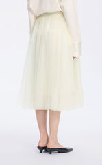 Skirt / JNBY Elegant Layered Midi Skirt