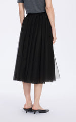 Skirt / JNBY Elegant Layered Midi Skirt