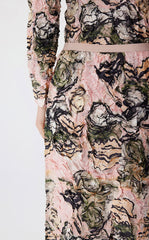 Skirt / JNBY Floral Pleated Midi Skirt