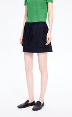 Skirt / JNBY Floral Print Cotton A-Line Mini Skirt
