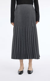 Skirt / JNBY Geometric Pleated A-Line Long Skirt