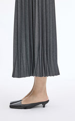 Skirt / JNBY Geometric Pleated A-Line Long Skirt