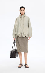 Skirt / JNBY H-Shaped Waterproof Drawstring Skirt