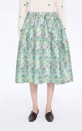 Skirt / JNBY Jacquard Balloon Midi Skirt