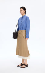 Skirt / JNBY Mid-Length Straight Cotton Skirt