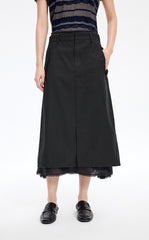 Skirt / JNBY Mid-Length Straight Cotton Skirt