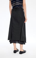 Skirt / JNBY Mid-Length Straight Cotton Skirt