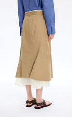 Skirt / JNBY Mid-Length Straight Cotton Skirt