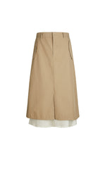 Skirt / JNBY Mid-Length Straight Cotton Skirt