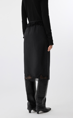 Skirt / JNBY Patchwork Blend Midi Skirt