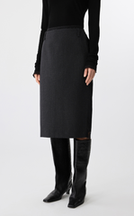 Skirt / JNBY Patchwork Blend Midi Skirt