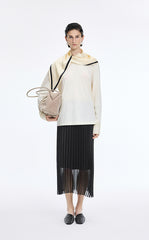 Skirt / JNBY Pleated Organza A-Line Maxi Skirt