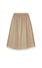 Skirt / JNBY Polka Dot Mesh A-Line Midi Skirt