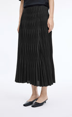 Skirt / JNBY Sculpted Pleated Maxi Skirt