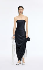 Skirt / JNBY Sculpted Diamond Pleated Maxi Skirt