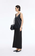 Skirt / JNBY Silk Satin Straight Maxi Skirt
