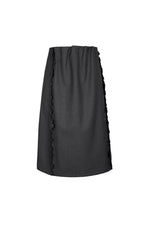 Skirt / JNBY Wool 3D Cutwork Embroidery Mid-Length Skirt