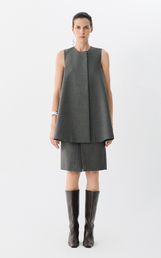 Skirt / JNBY Wool Blend Midi Skirt