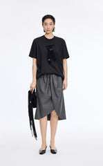 Skirt / JNBY Wool Jacquard Midi Skirt