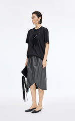 Skirt / JNBY Wool Jacquard Midi Skirt