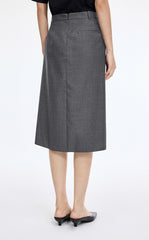 Skirt / JNBY Wool Jacquard Midi Skirt