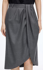 Skirt / JNBY Wool Jacquard Midi Skirt