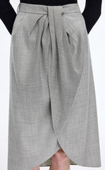 Skirt / JNBY Wool Jacquard Midi Skirt