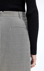 Skirt / JNBY Wool Jacquard Midi Skirt