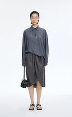 Skirt / JNBY Wool Jacquard Midi Skirt