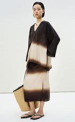 Skirt / LESS Silk Dip-Dye Skirt