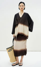 Skirt / LESS Silk Dip-Dye Skirt