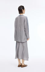 Skirt / JNBY Cupro Jacquard Midi Skirt