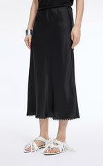 Skirt / JNBY Cupro Jacquard Midi Skirt