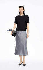 Skirt / JNBY Cupro Jacquard Midi Skirt