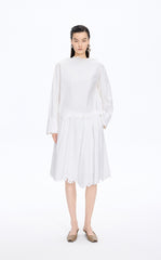 Skirt / JNBY Drawstring Cotton Midi Skirt