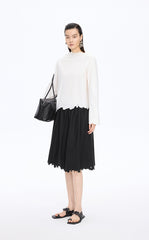Skirt / JNBY Drawstring Cotton Midi Skirt