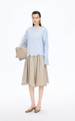 Skirt / JNBY Drawstring Cotton Midi Skirt
