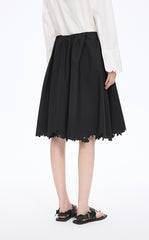 Skirt / JNBY Drawstring Cotton Midi Skirt