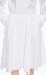 Skirt / JNBY Drawstring Cotton Midi Skirt