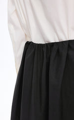 Skirt / JNBY Drawstring Cotton Midi Skirt