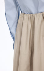 Skirt / JNBY Drawstring Cotton Midi Skirt