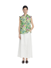 Skirt / JNBY Ramie A-Line Maxi Skirt