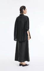 Skirt / JNBY Ramie A-Line Maxi Skirt