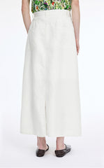 Skirt / JNBY Ramie A-Line Maxi Skirt