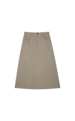 Skirt / JNBY Ramie A-Line Maxi Skirt