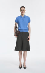 Skirt / JNBY Merino Wool Blend Midi Skirt