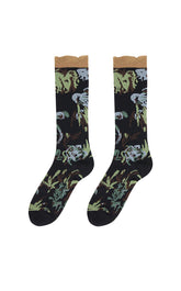 Socks / JNBY Floral High-Crew Socks