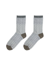 Socks / JNBY Retro Striped Mid-Crew Socks